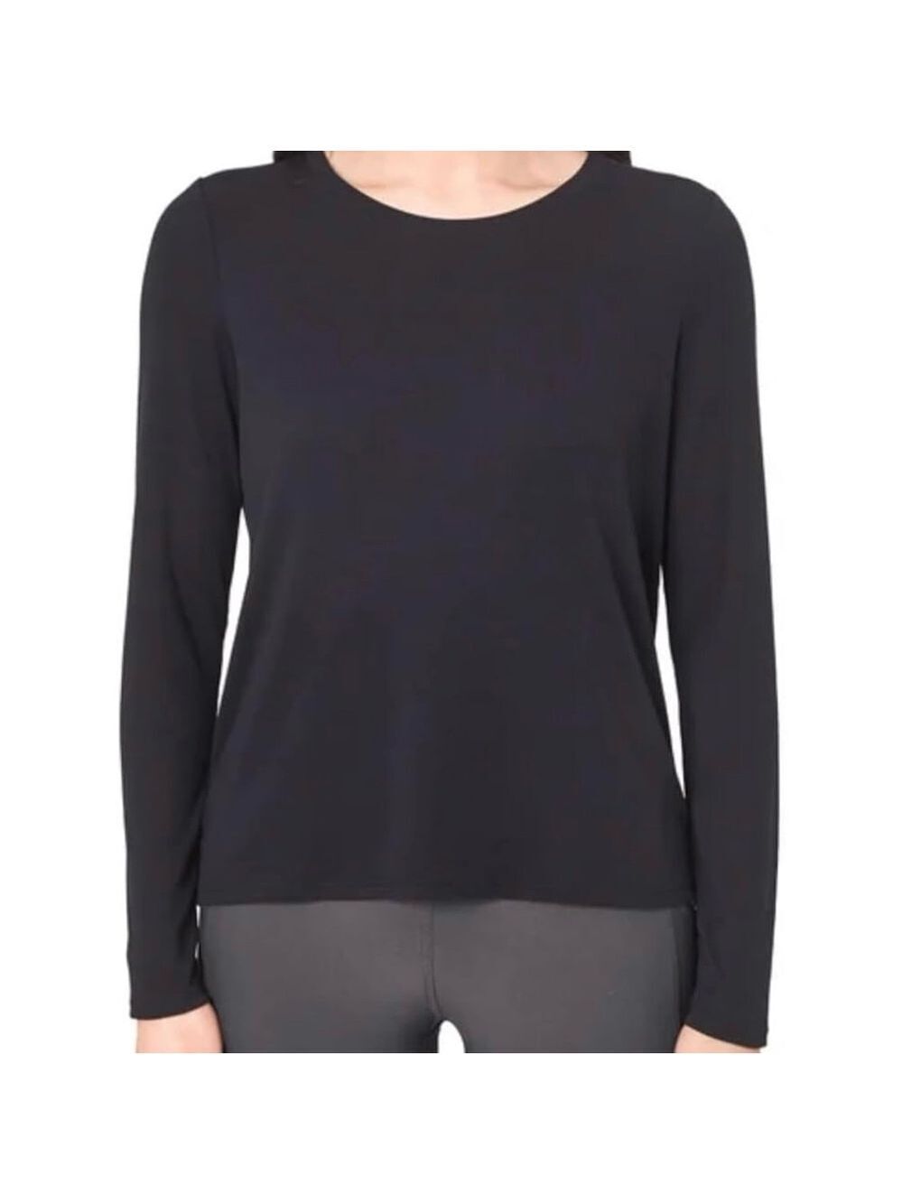 NWT Mondetta Women's Ribbed Long Sleeve Black